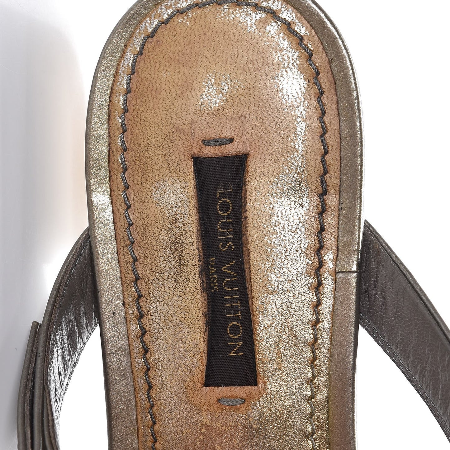 Vernis No Doubt Thong Sandals 39 Gris Art Deco