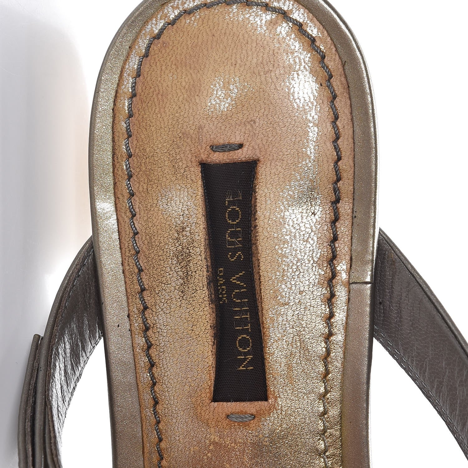 Louis Vuitton Vernis No Doubt Thong Sandals 39 Gris Art Deco 9 of 13
