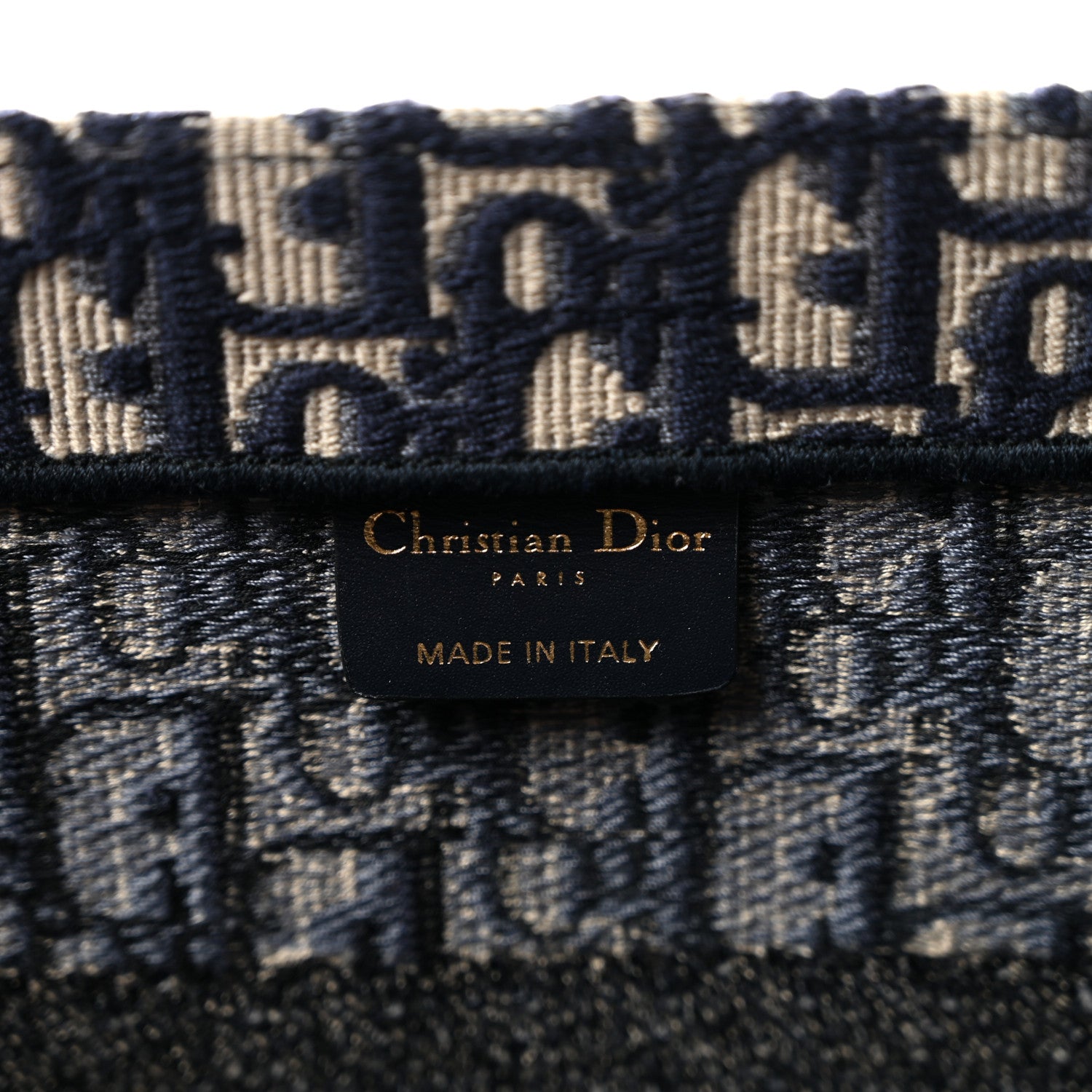 Christian Dior Oblique Medium Book Tote Blue Multicolor 6 of 12