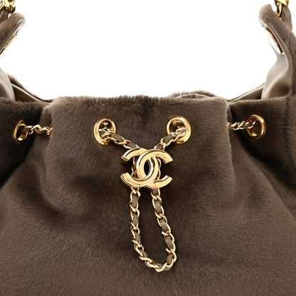 Chanel Pony Hair Mini Chanel 25 Handbag Dark Khaki 8 of 10
