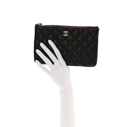 Chanel Caviar Quilted Cosmetic Case Black 2 of 7