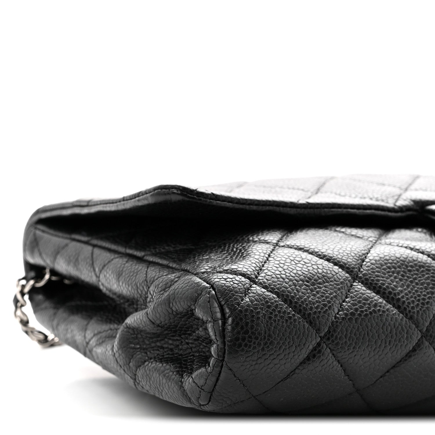 Chanel Caviar Quilted Clutch With Chain Flap Black 9 of 10