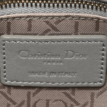 Christian Dior Metallic Lambskin Cannage Mini Lady Dior Grey 7 of 16