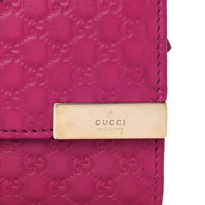 Gucci Soft Microguccissima Dice Chain Wallet Bright Bouganville 6 of 10
