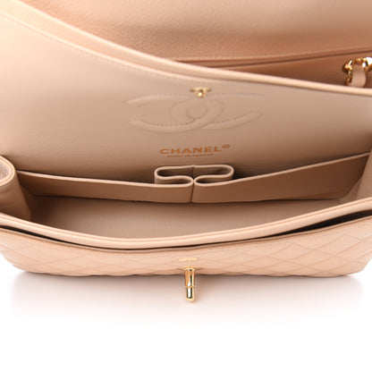Chanel Caviar Quilted Medium Double Flap Beige 5 of 10