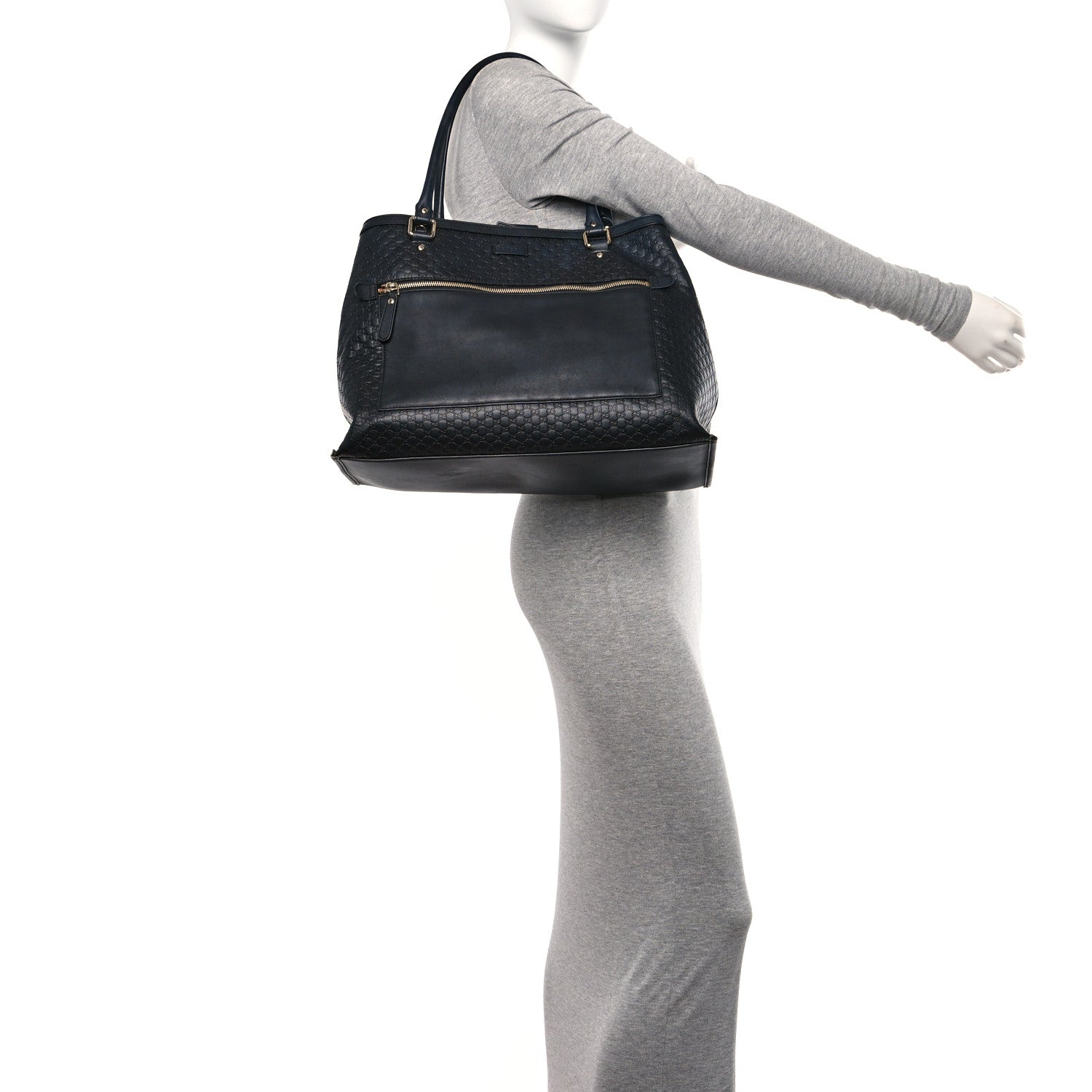 Gucci Soft Microguccissima Large Tote Black 2 of 13