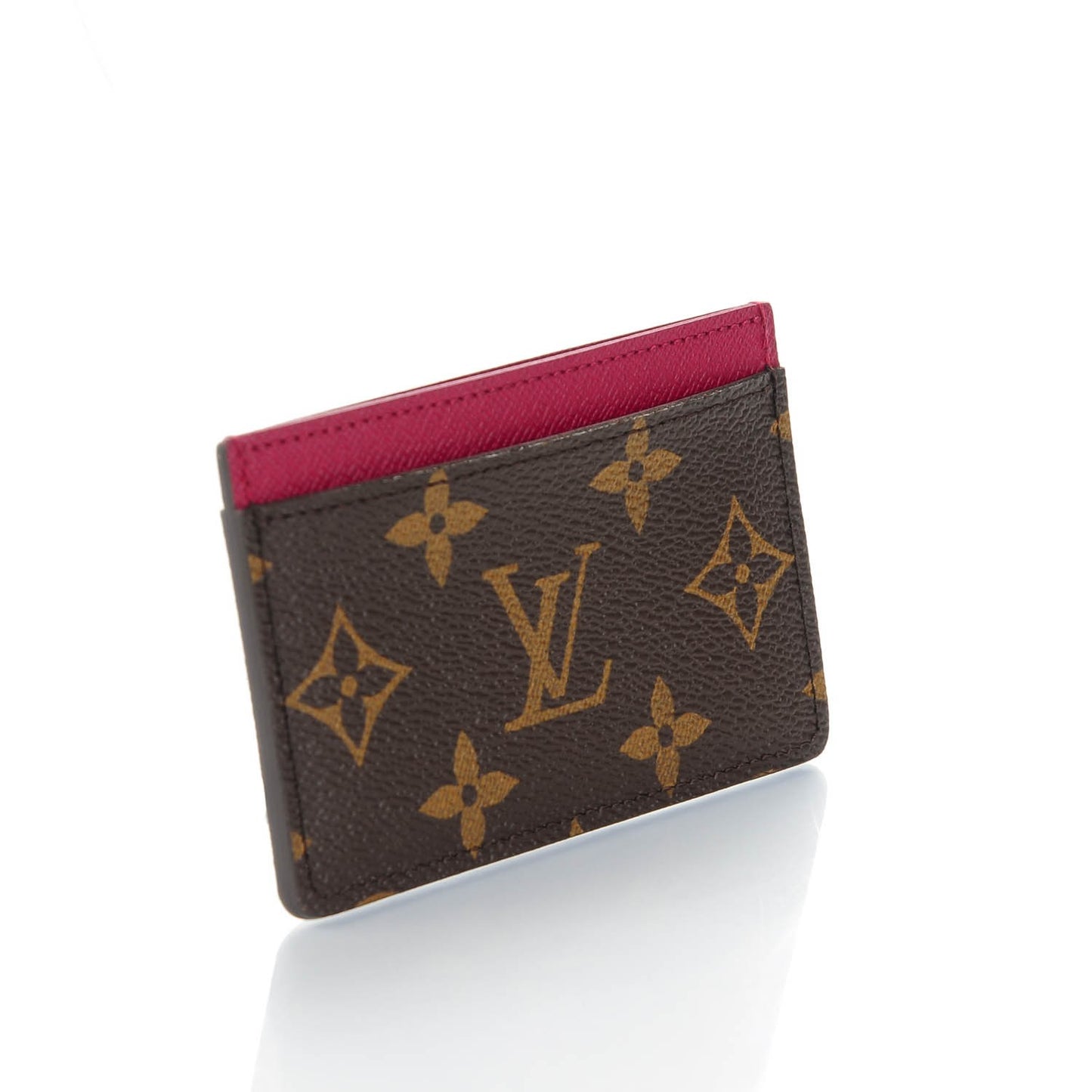 Monogram Card Holder Fuchsia