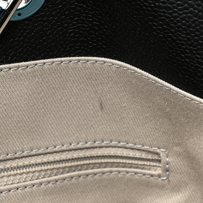 Chanel Glazed Calfskin Medium Deauville Tote Black 8 of 14