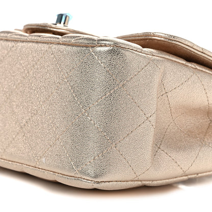 Chanel Metallic Lambskin Quilted Mini Square Flap Gold 8 of 8