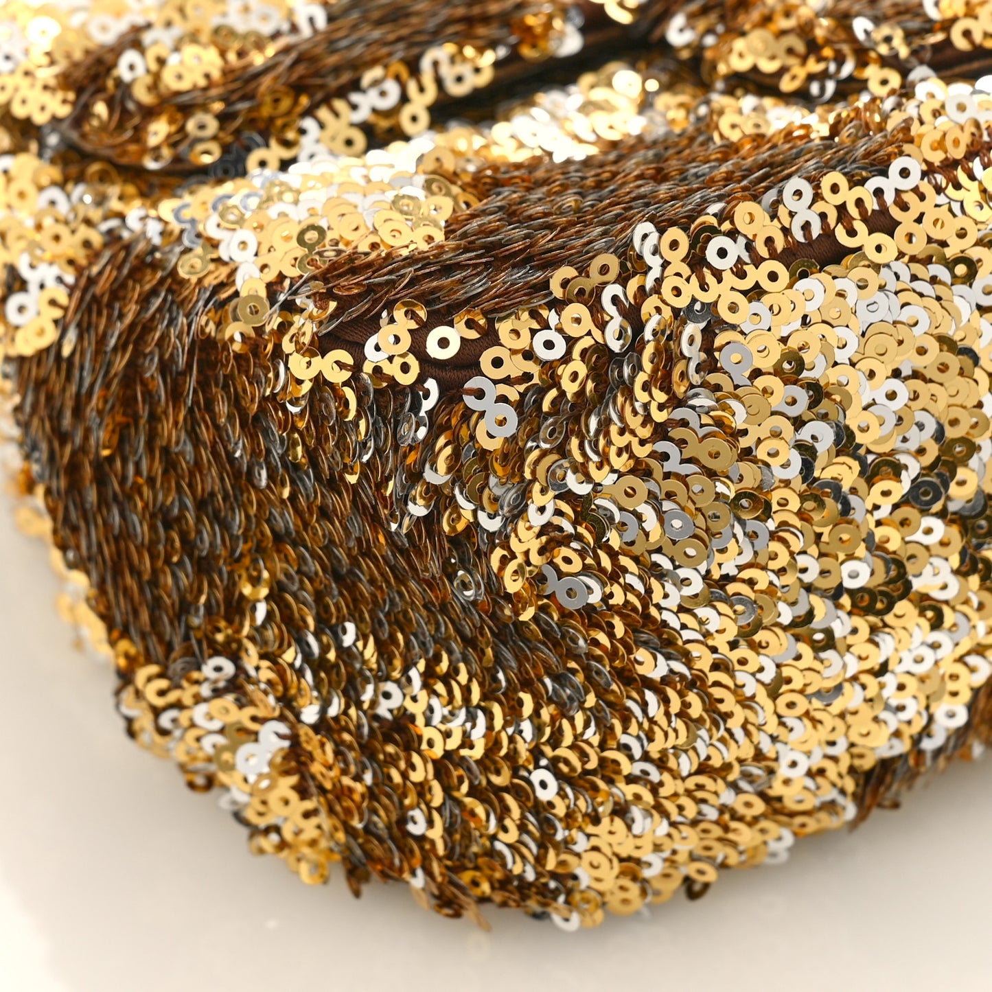 Sequin Mini Rectangular Flap Gold