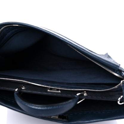 Fendi Cuoio Romano Selleria Bi-Color Large Mens Peekaboo Iconic Essential Satchel Lavagna Black 6 of 14