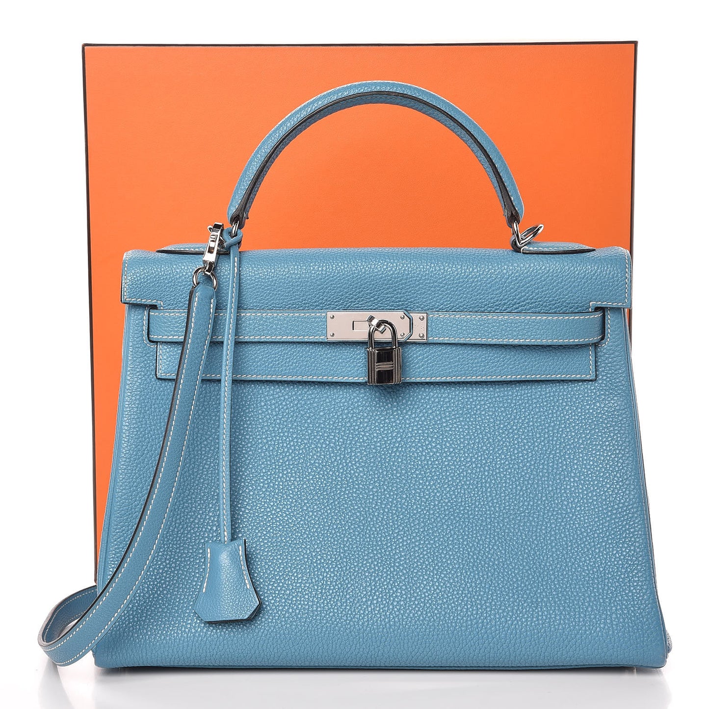 Togo Kelly Retourne 32 Blue Jean