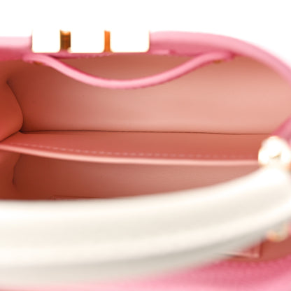 Louis Vuitton Taurillon Flower Chain Capucines Mini Candy Pink 5 of 9