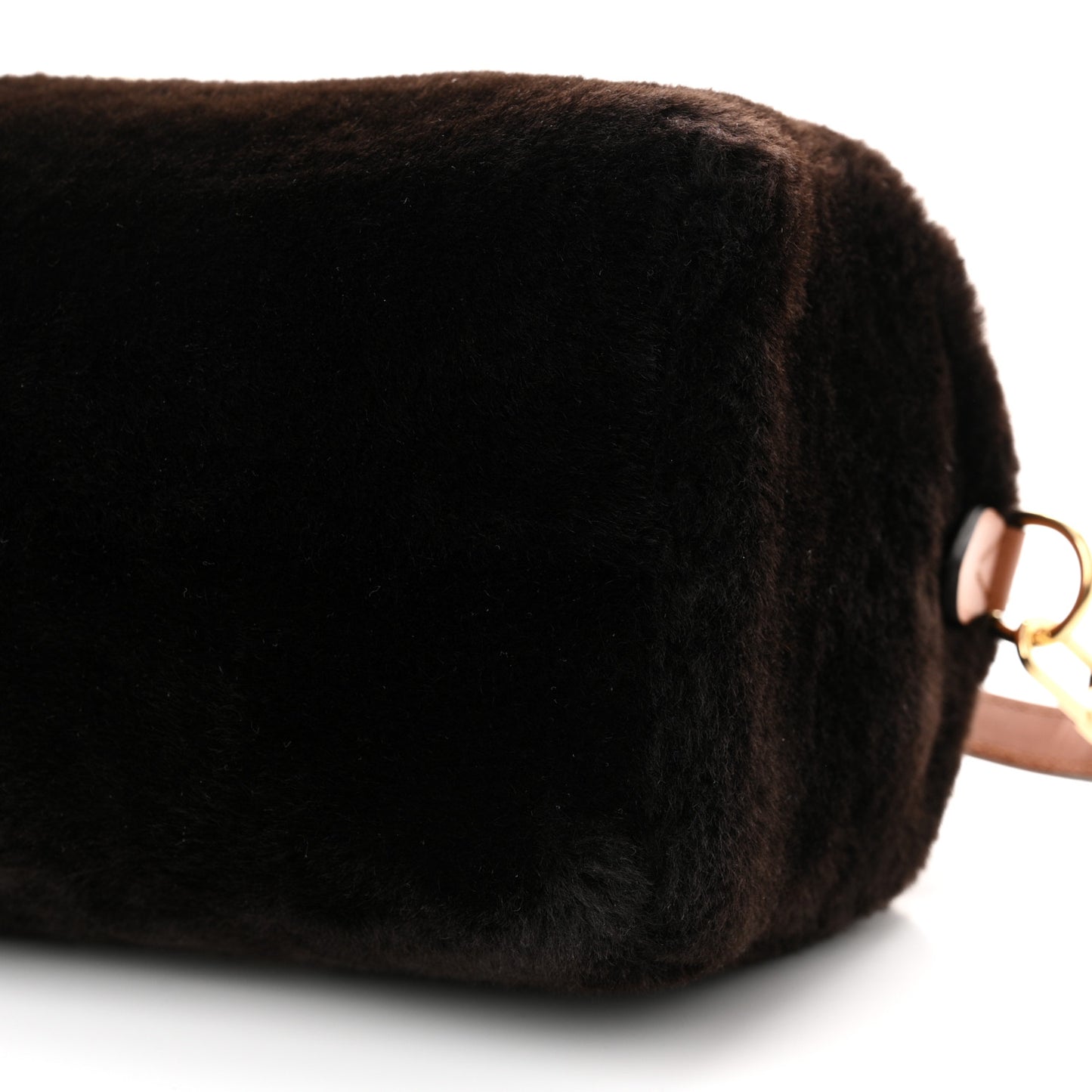 Shearling Monogram LV Ski Cozygram Speedy Bandouliere 25 Chocolate Cream
