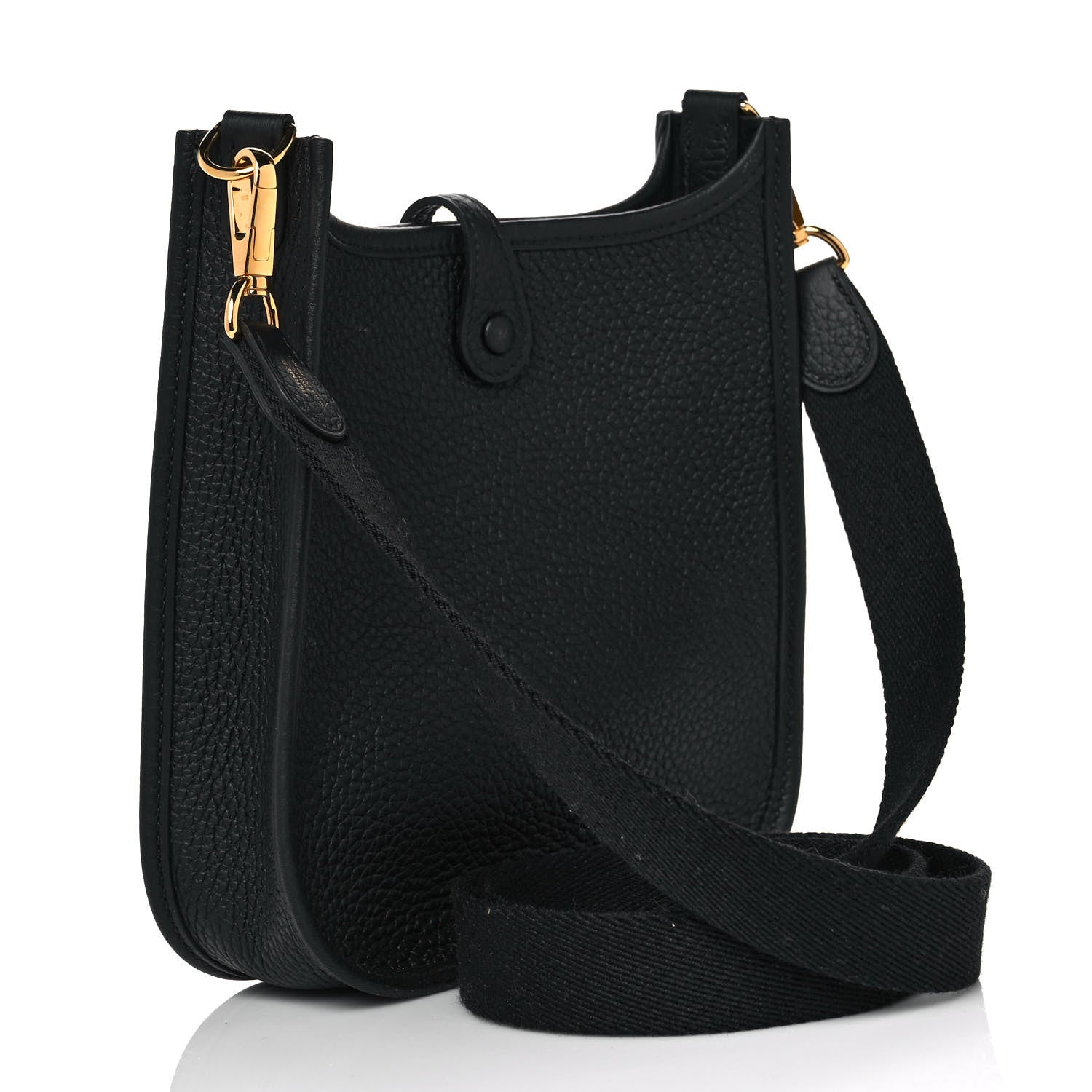 Hermes Taurillon Clemence Evelyne TPM Black 3 of 9
