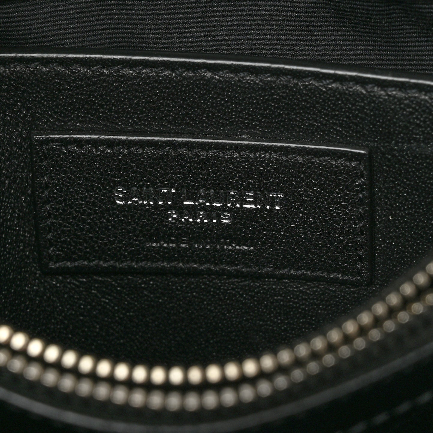 Calfskin Y Quilted Monogram Small Loulou Chain Satchel Black