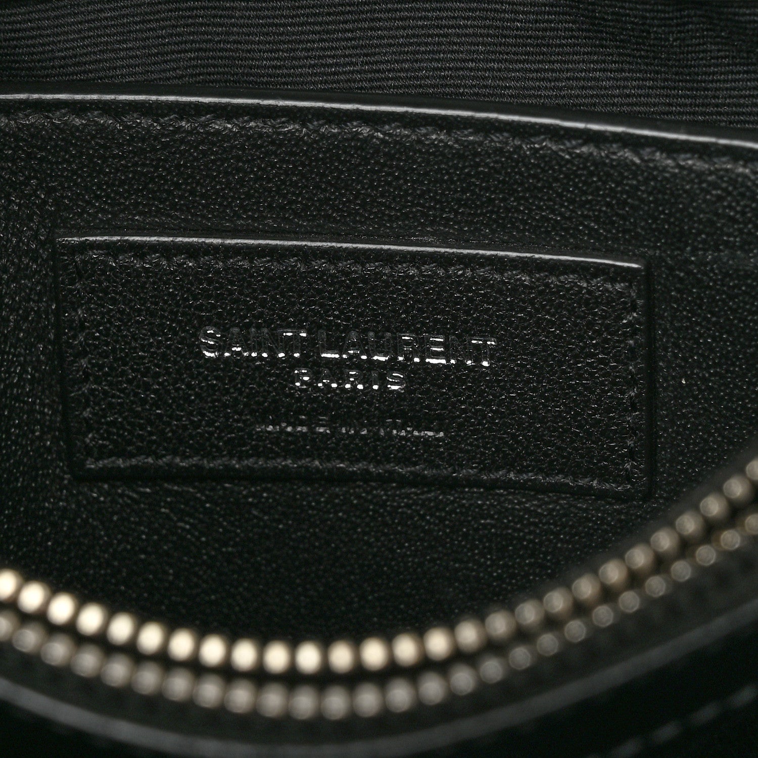 Saint Laurent Calfskin Y Quilted Monogram Small Loulou Chain Satchel Black 7 of 11