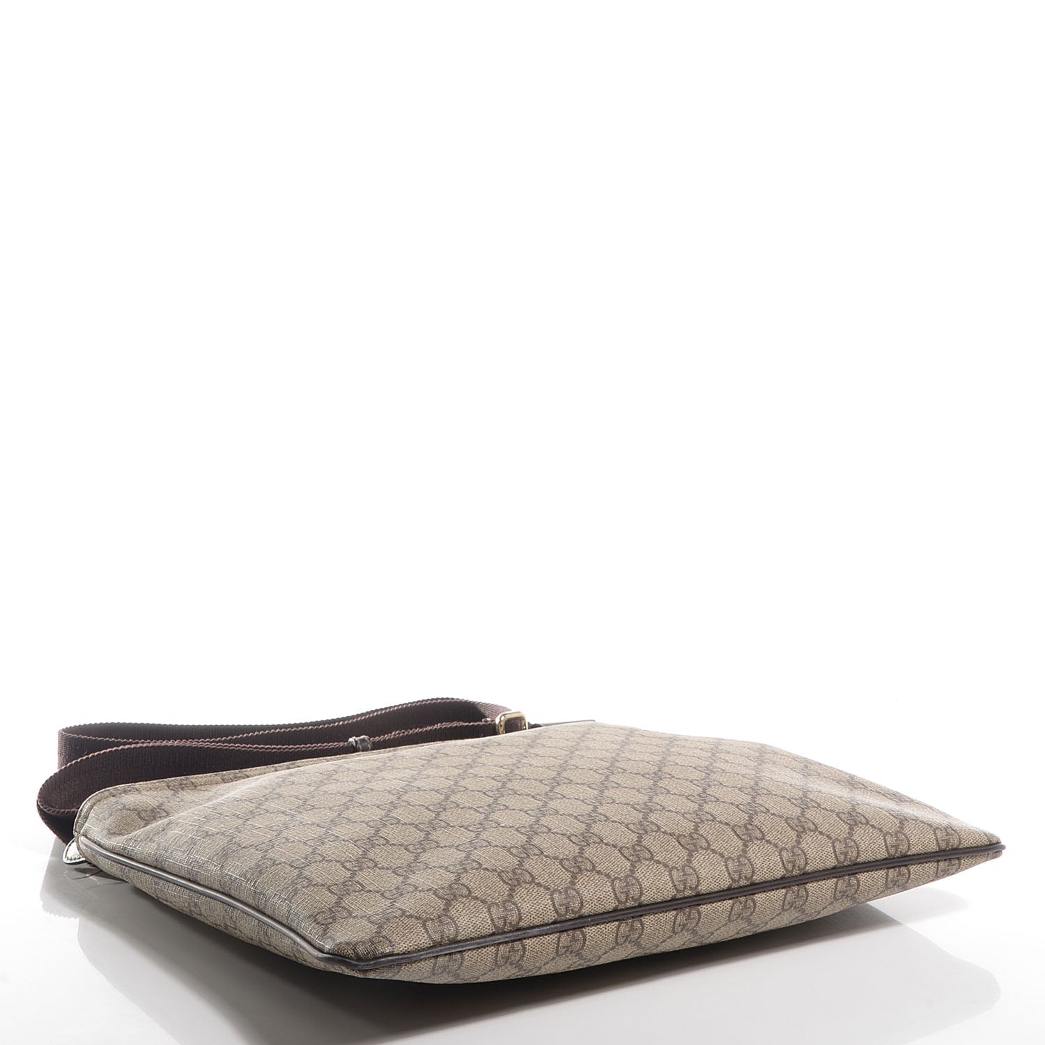 Gucci GG Plus Monogram Large Flat Messenger Bag Beige Brown 4 of 7