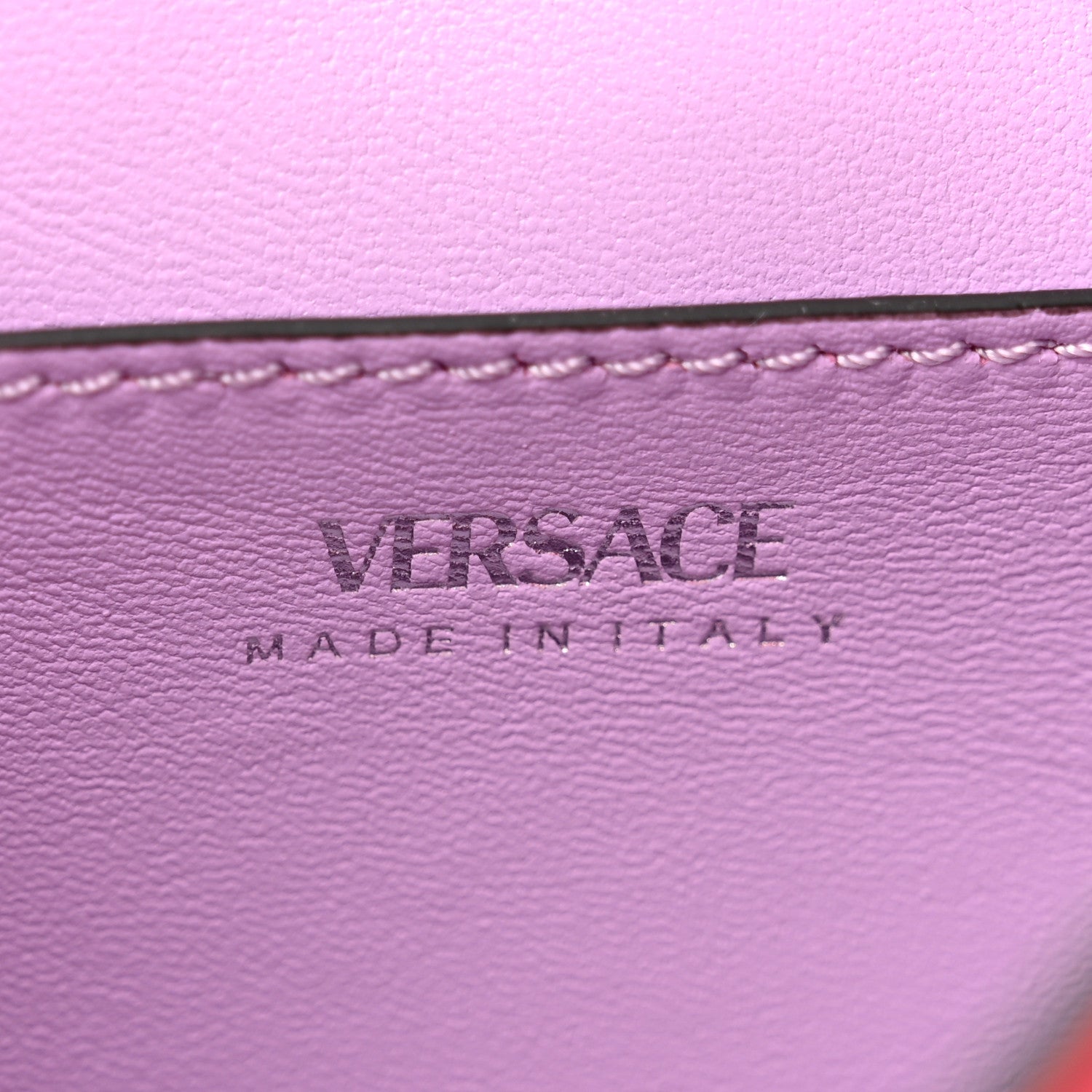 Versace Grained Calfskin Small Chain La Medusa Top Handle Bag Pink 6 of 10