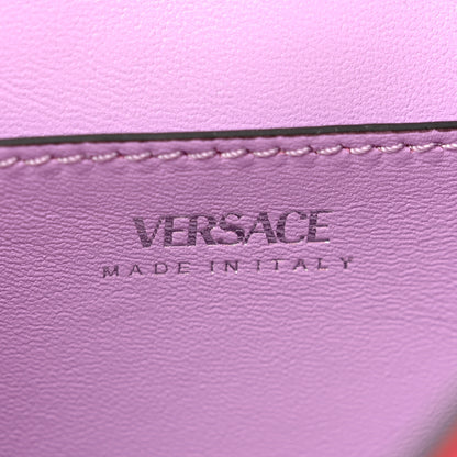 Versace Grained Calfskin Small Chain La Medusa Top Handle Bag Pink 6 of 10
