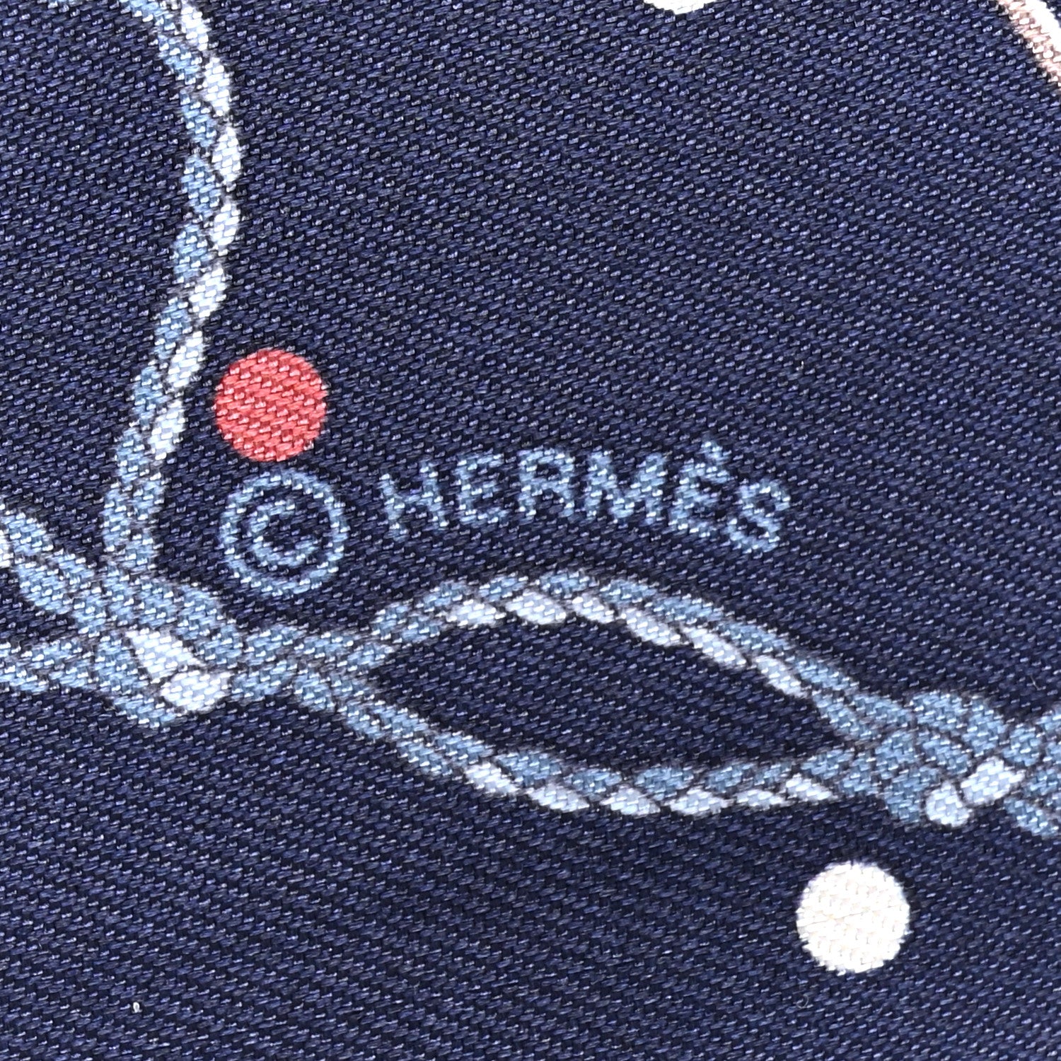 Hermes Silk Metallic Agneau Les Cles A Pois Fringed Twilly Bleu Marine Gris Argent Multicolor 3 of 4