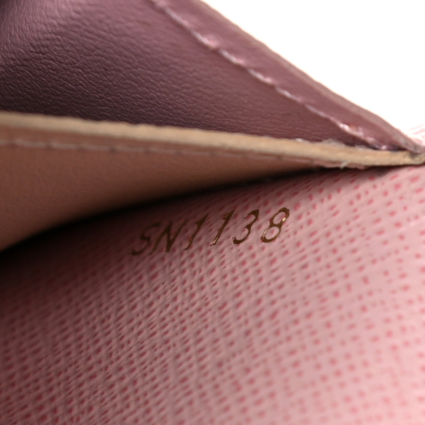Damier Azur Emilie Wallet Rose Ballerine