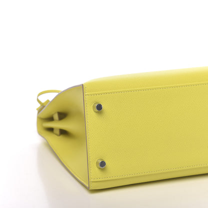 Hermes Epsom Kelly Sellier 32 Lime 10 of 12
