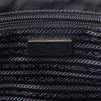 Prada Tessuto Nylon Saffiano Messenger Bag Black 7 of 10