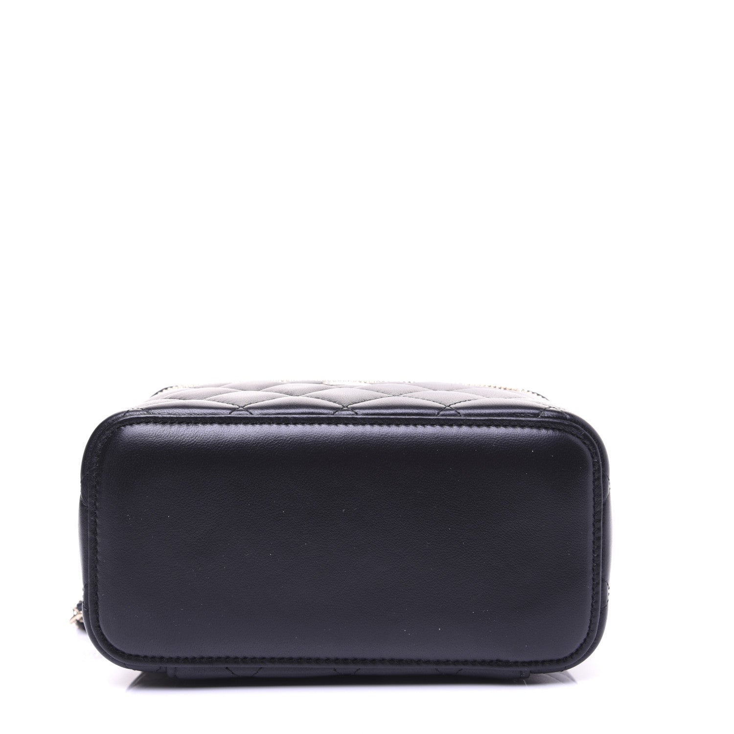 Chanel Lambskin Quilted Small Vanity Case With Chain Black 13 of 15