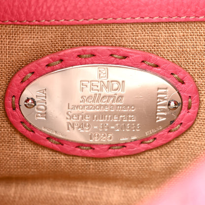 Fendi Calfskin Romano Selleria Baguette Pink 6 of 14