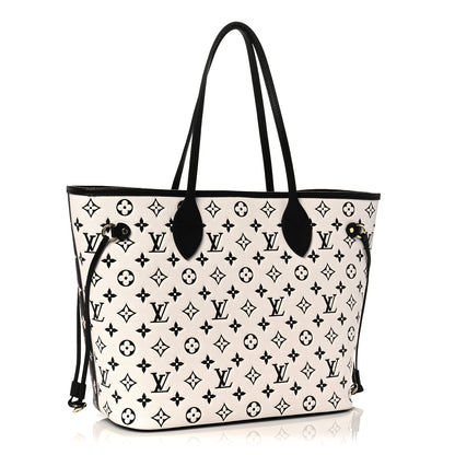 Louis Vuitton Empreinte Spring In The City Neverfull MM Black White Pink 2 of 8