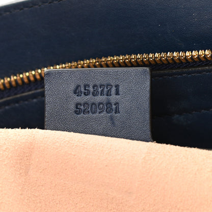 Gucci Guccissima Signature Large Chain Shoulder Bag Blue 7 of 11