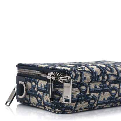 Christian Dior Oblique Pouch Beige Black 7 of 8