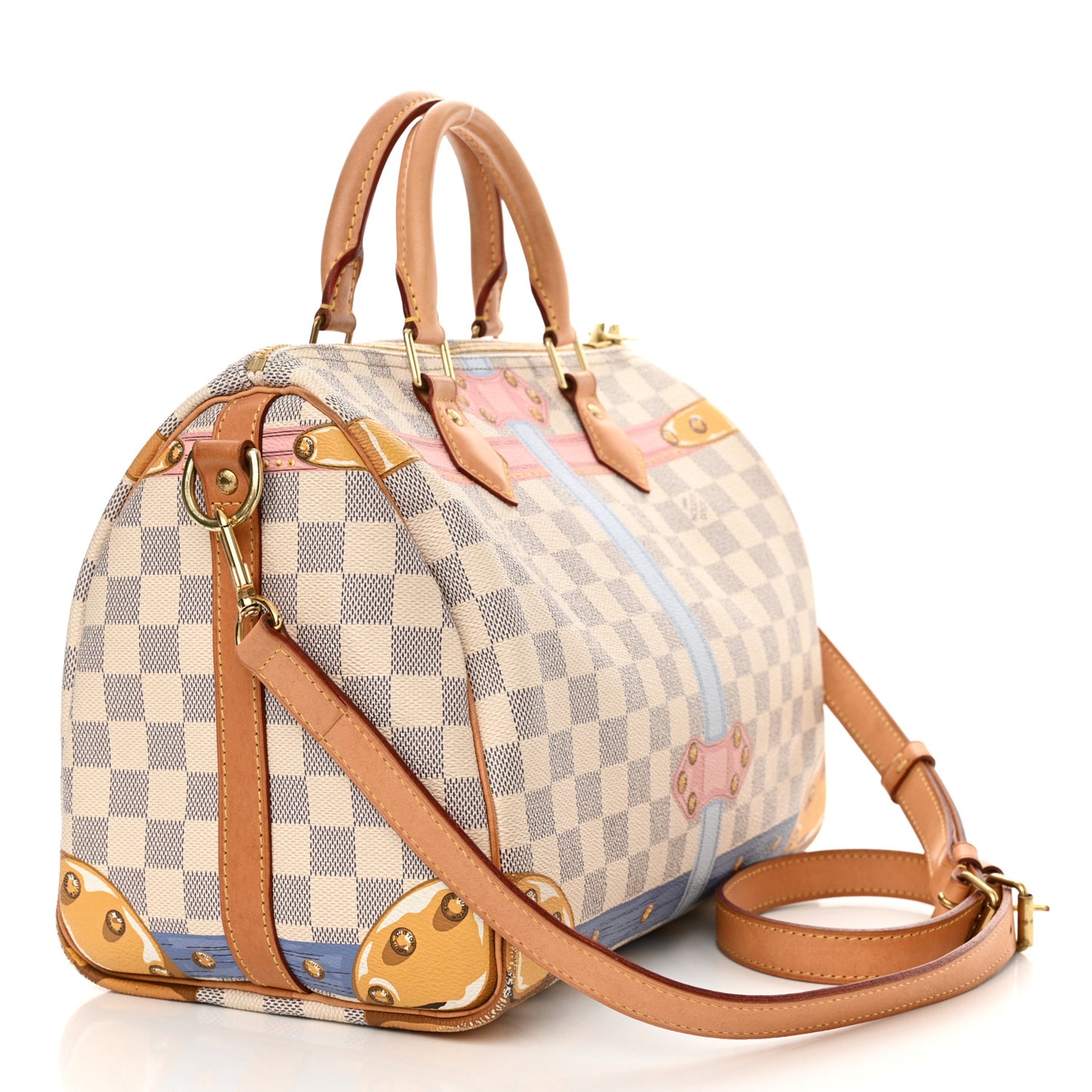 Damier Azur Summer Trunks Speedy Bandouliere 30