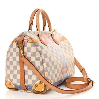 Louis Vuitton Damier Azur Summer Trunks Speedy Bandouliere 30 3 of 24