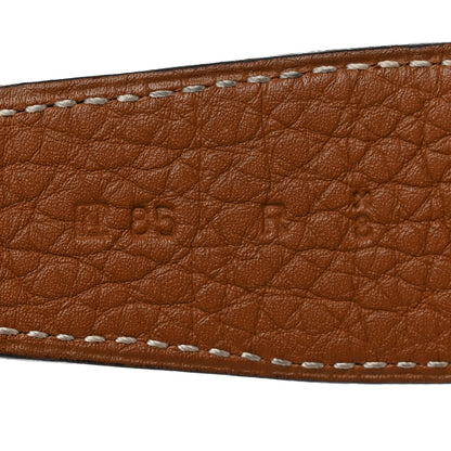 Hermes Box Togo 32mm H Belt 85 34 Black Gold 4 of 8