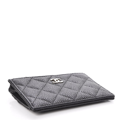Chanel Caviar Quilted CC Zip Card Holder Black 4 of 8