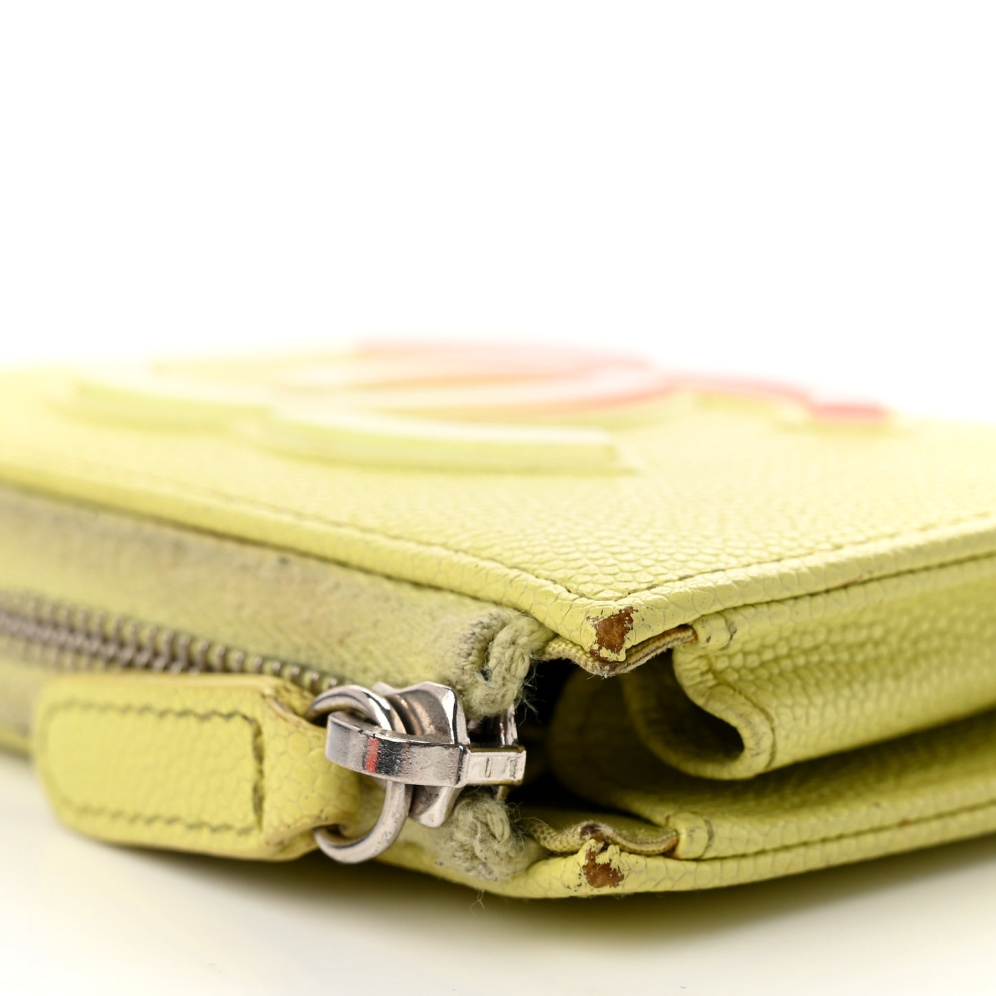 Caviar Key Holder Case Light Pink Light Green