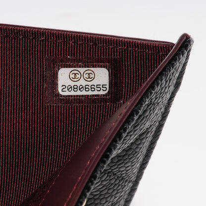 Chanel Caviar Quilted Compact Flap Wallet Black 8 of 9