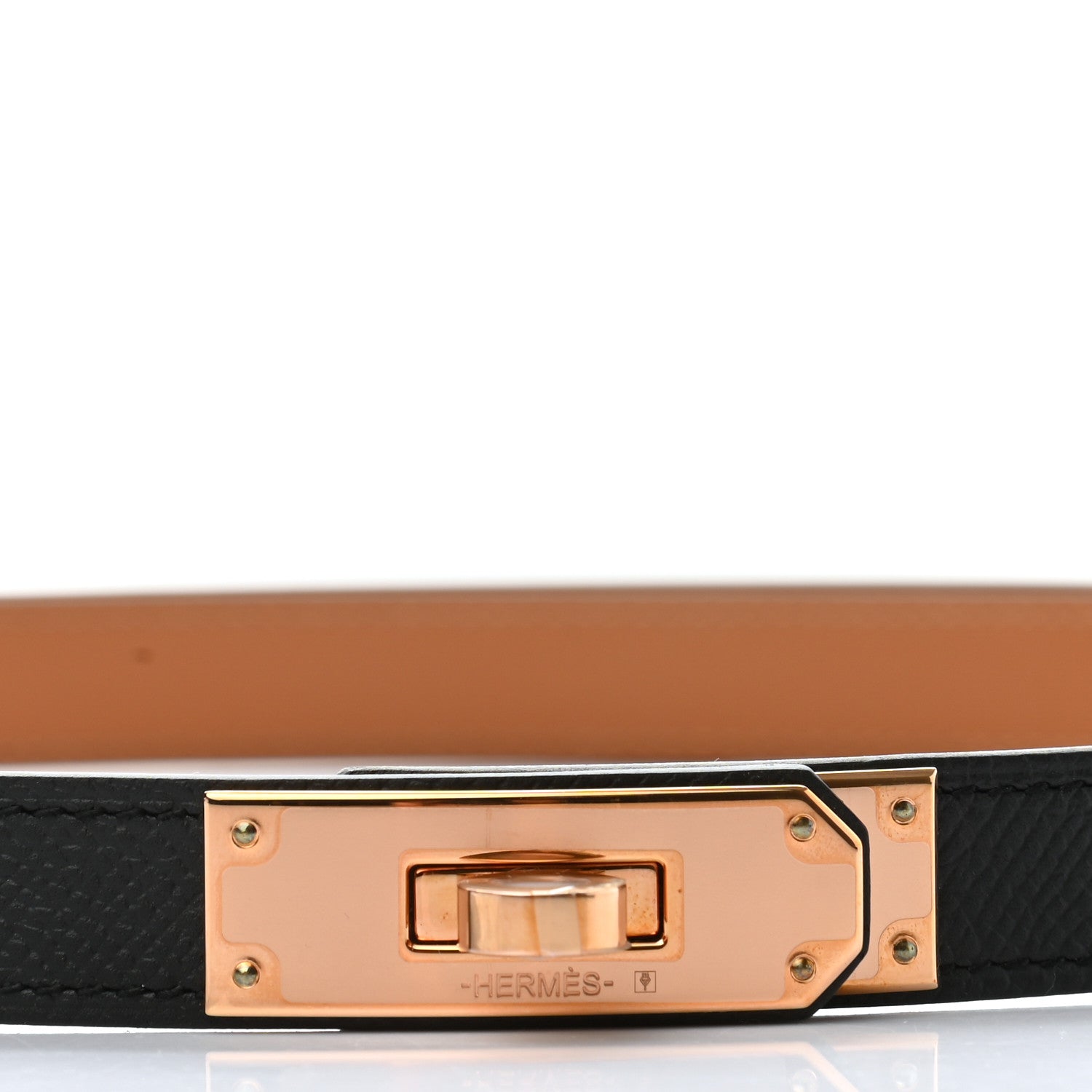 Hermes Epsom Kelly Belt Black 3 of 8