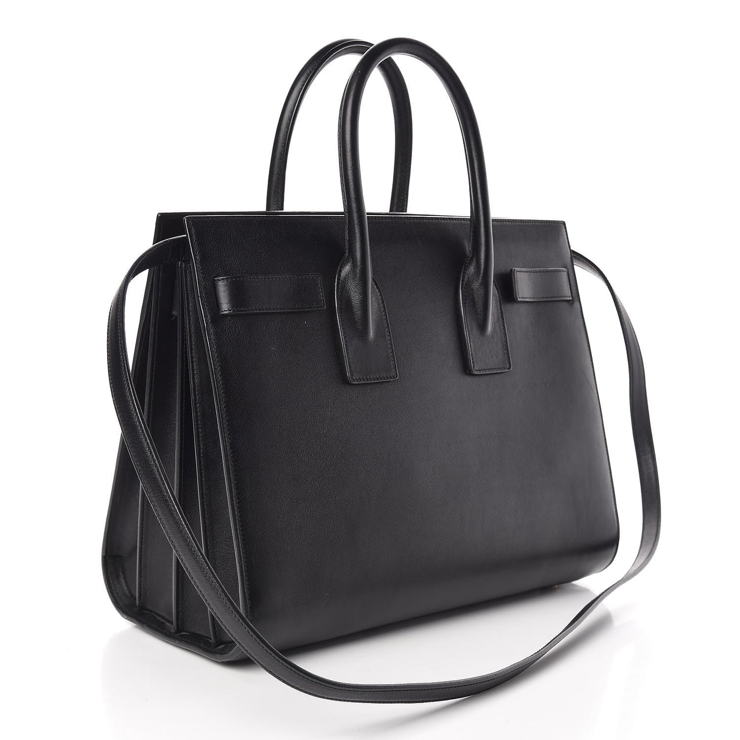 Calfskin Small Sac De Jour Black