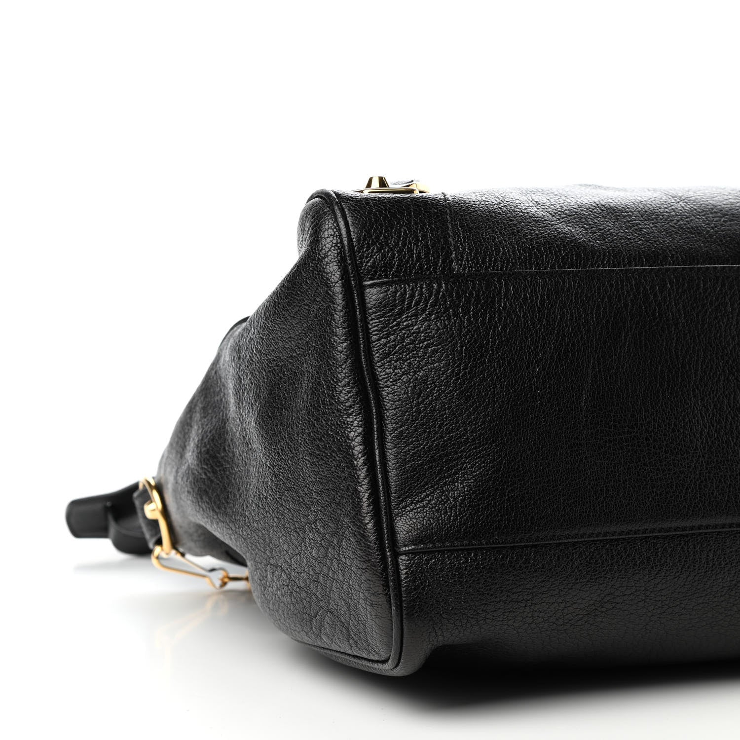 Balenciaga Chevre Gold Metallic Edge Hardware Velo Black 8 of 9