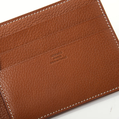 Hermes Barenia Faubourg City 8CC Card Holder Fauve 6 of 8