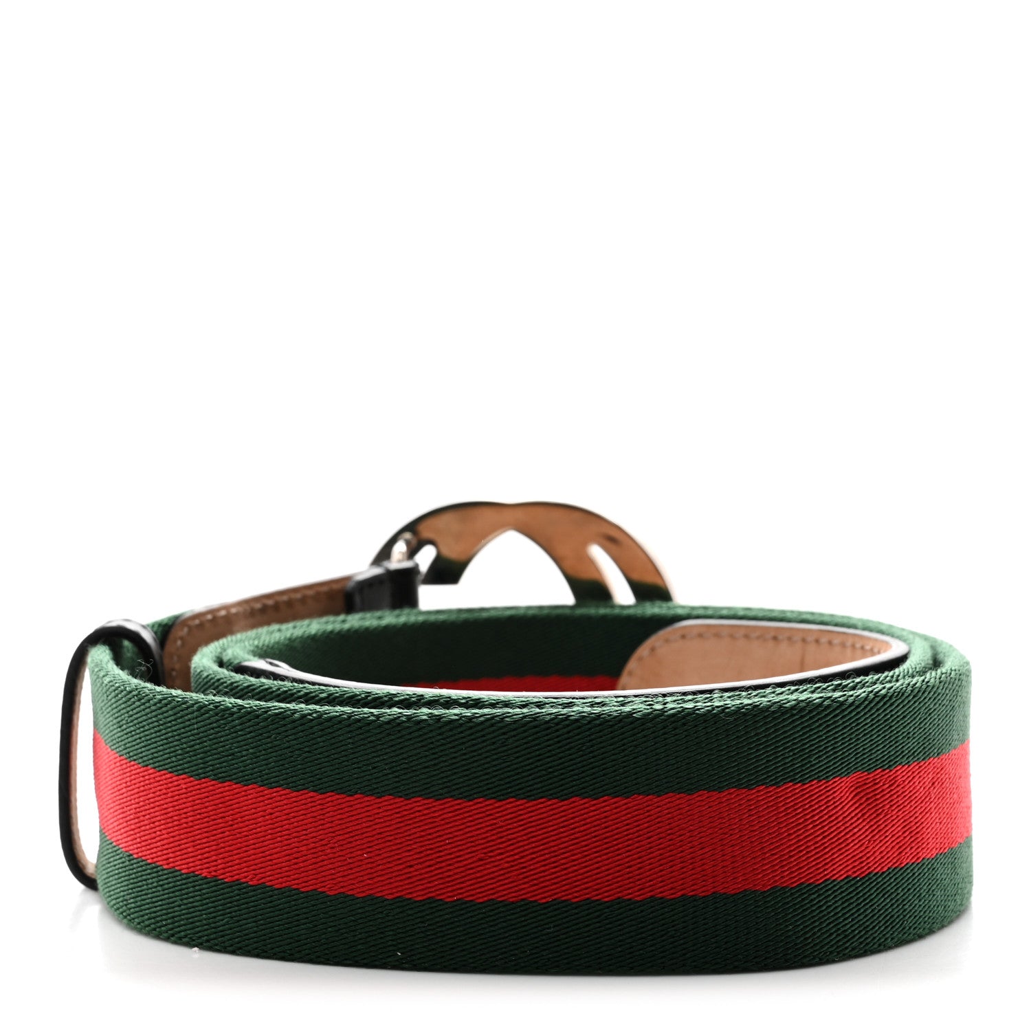 Gucci Canvas Web Interlocking G Belt 105 42 Black 2 of 5