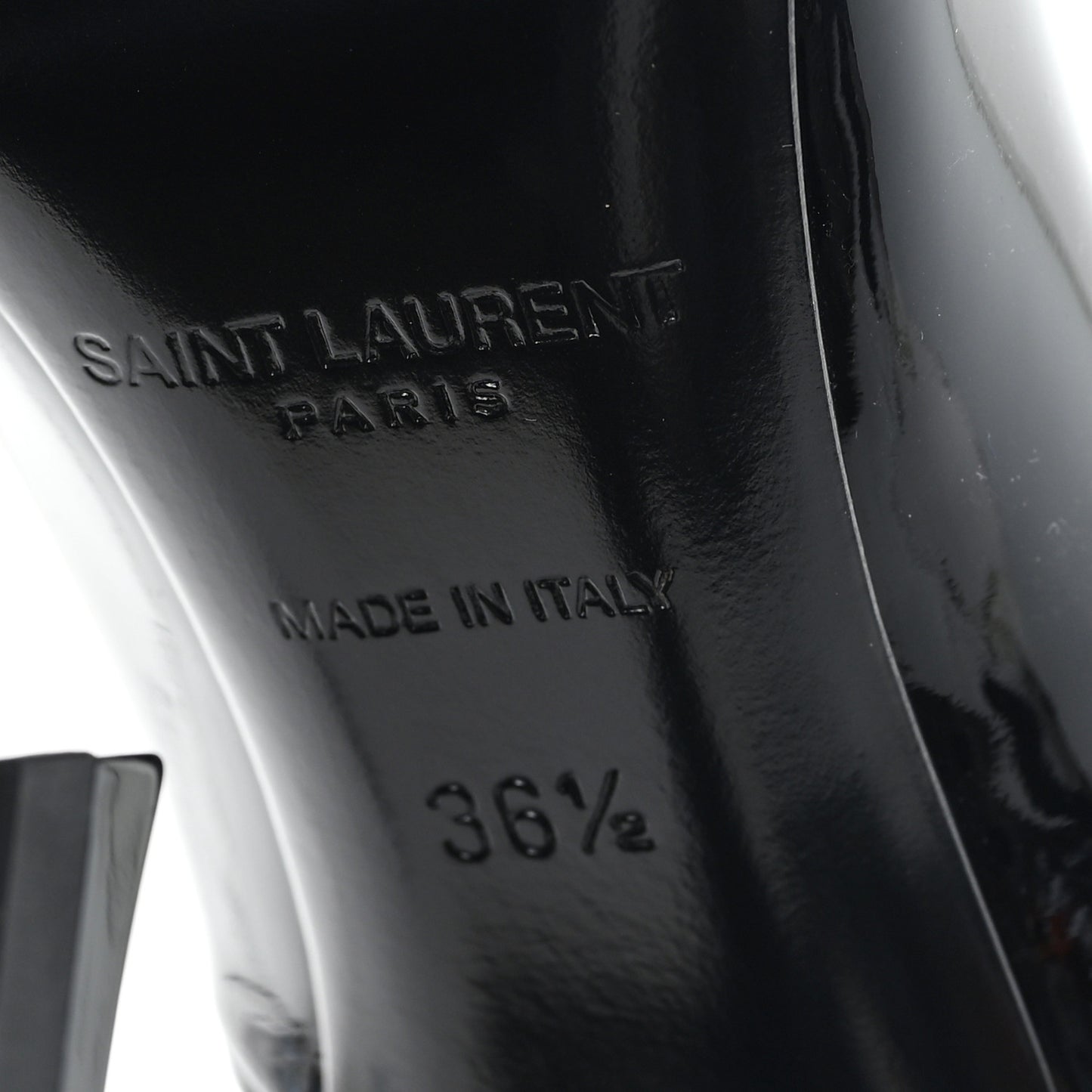 Patent Calfskin Opyum 110 Pumps 36.5 Black