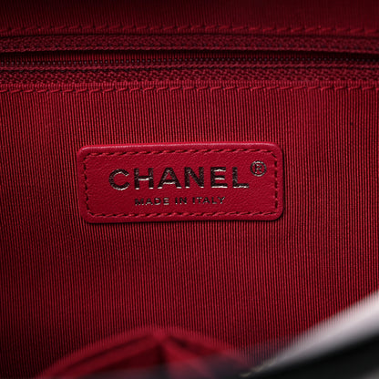 Chanel Aged Calfskin Quilted Medium Gabrielle Hobo Black White 5 of 11