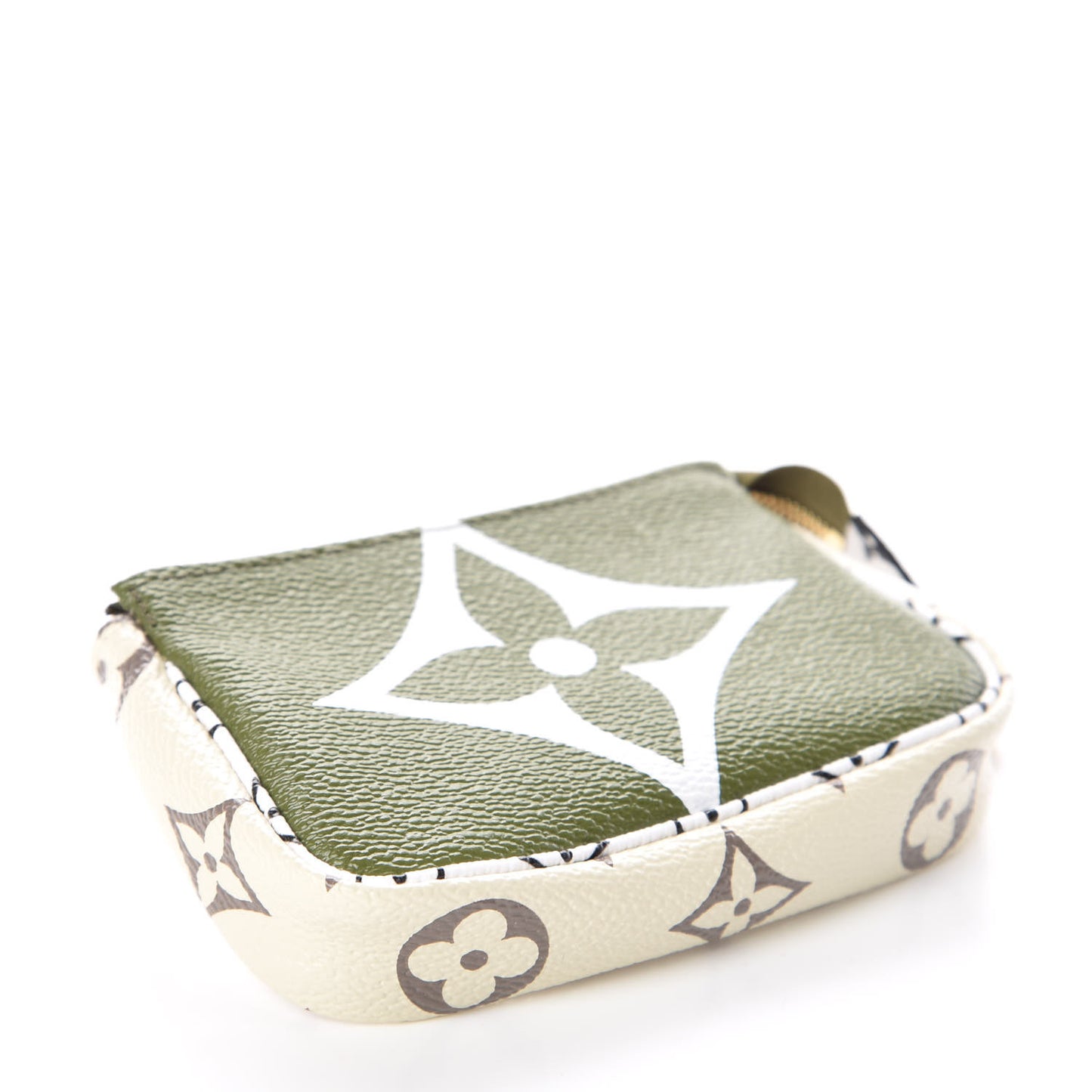 Monogram Giant Micro Pochette Accessories Kaki White