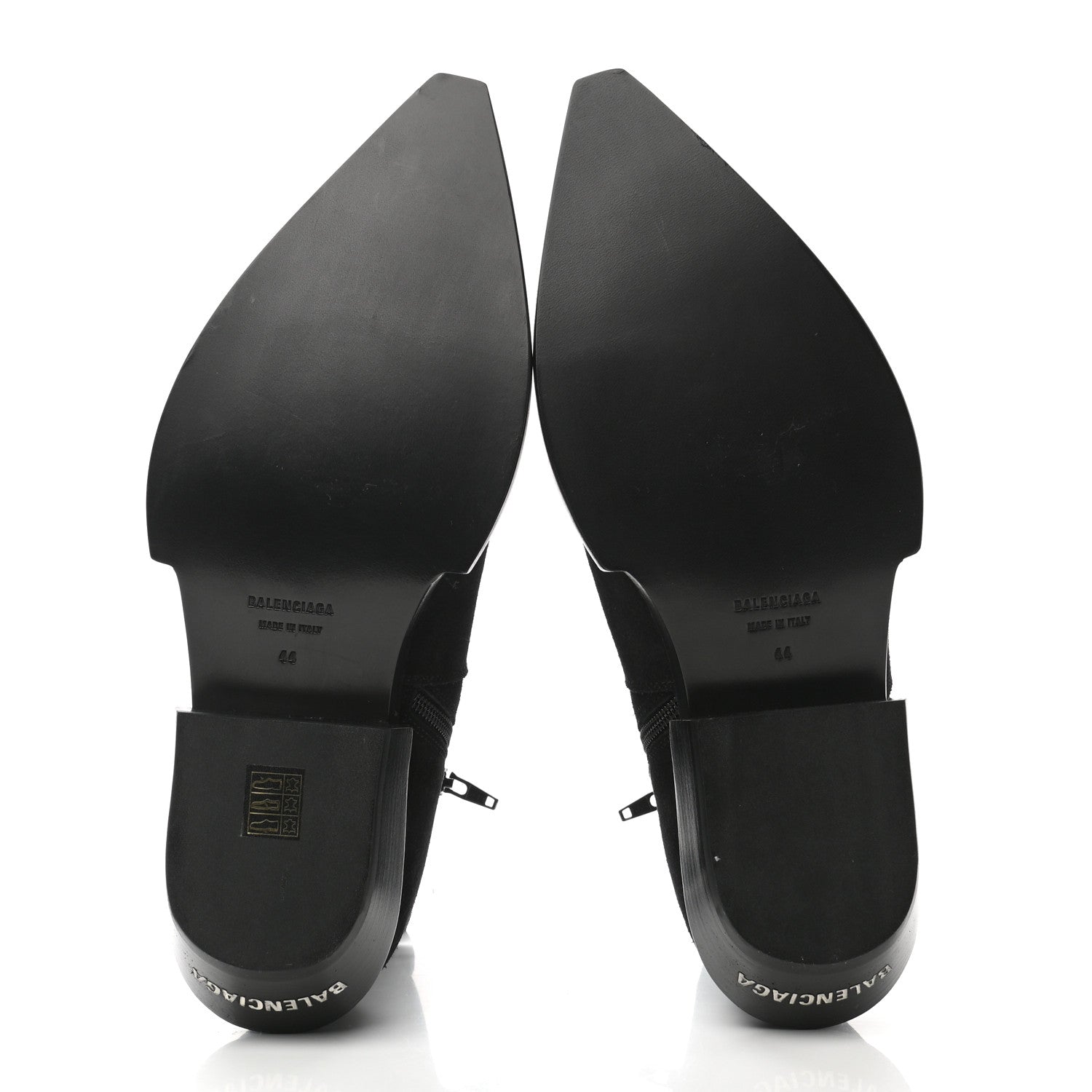 Balenciaga Suede Mens Santiag Western Boots 44 Black 5 of 13