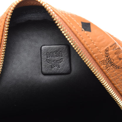 MCM Visetos Small Side Stud Stark Backpack Cognac 10 of 11