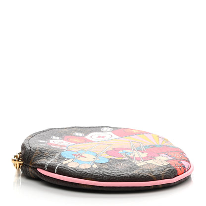 Louis Vuitton Monogram 2020 Christmas Animation Swing Ride Round Coin Purse Pink Poppy 4 of 8